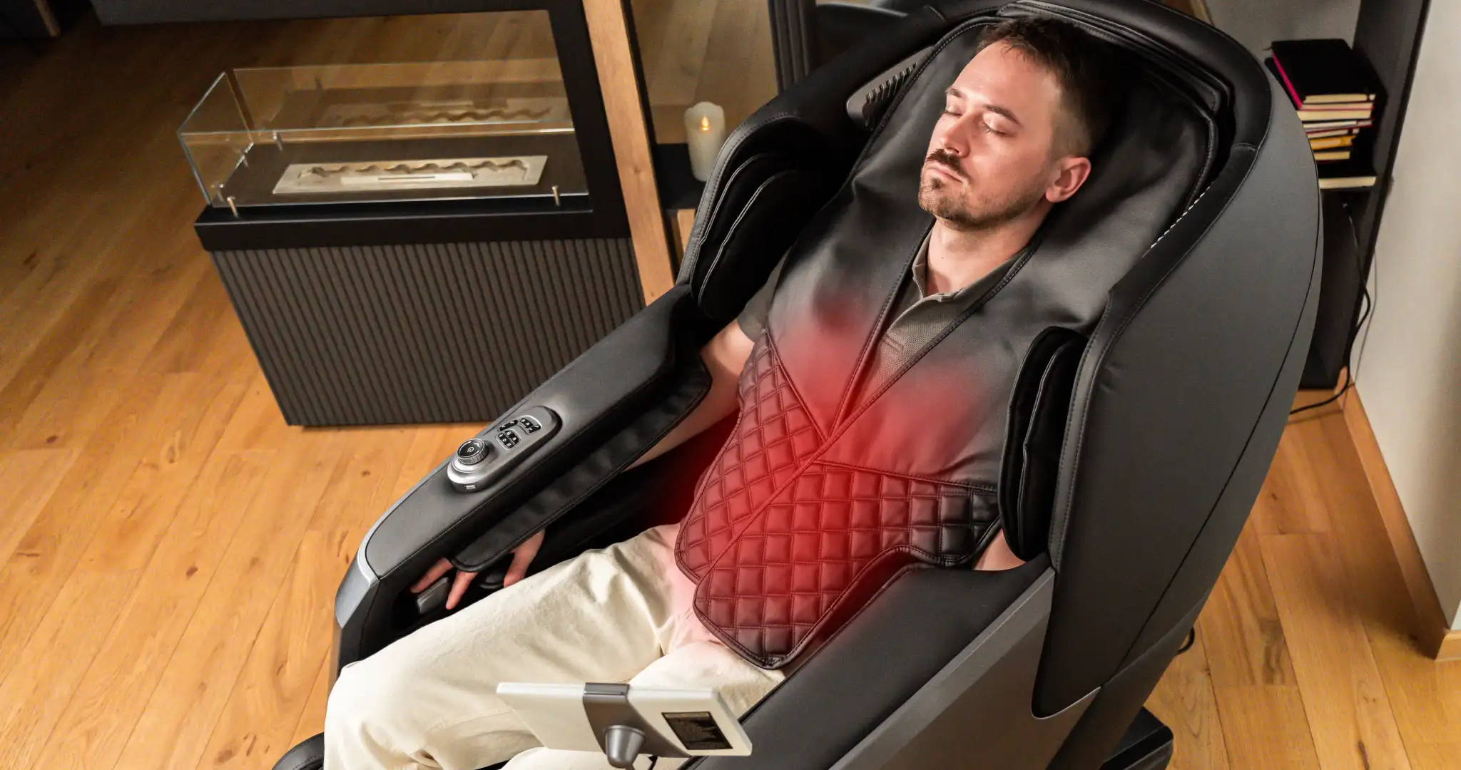 The heating shawl for back and chest